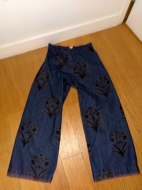 Denim Disco Pant in Palladio Stamp size size